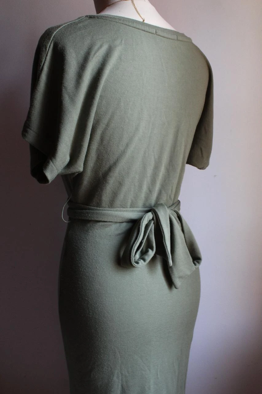 Robe longa cáqui Bershka – photo 6